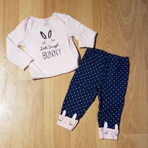 🐰Carter's bunny outfit size 6 months